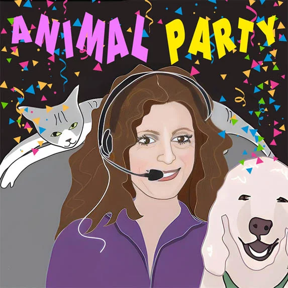 Why do dogs lick, eat grass, eat poop, howl, hump, smell, bark, shake, scratch & bite? Find out on Animal Party dog podcast on Pet Life Radio